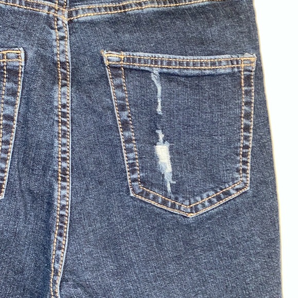 Wild Fable Blue Highest Rise Distressed Raw Hem Skinny Jeans NWT - Picture 9 of 14